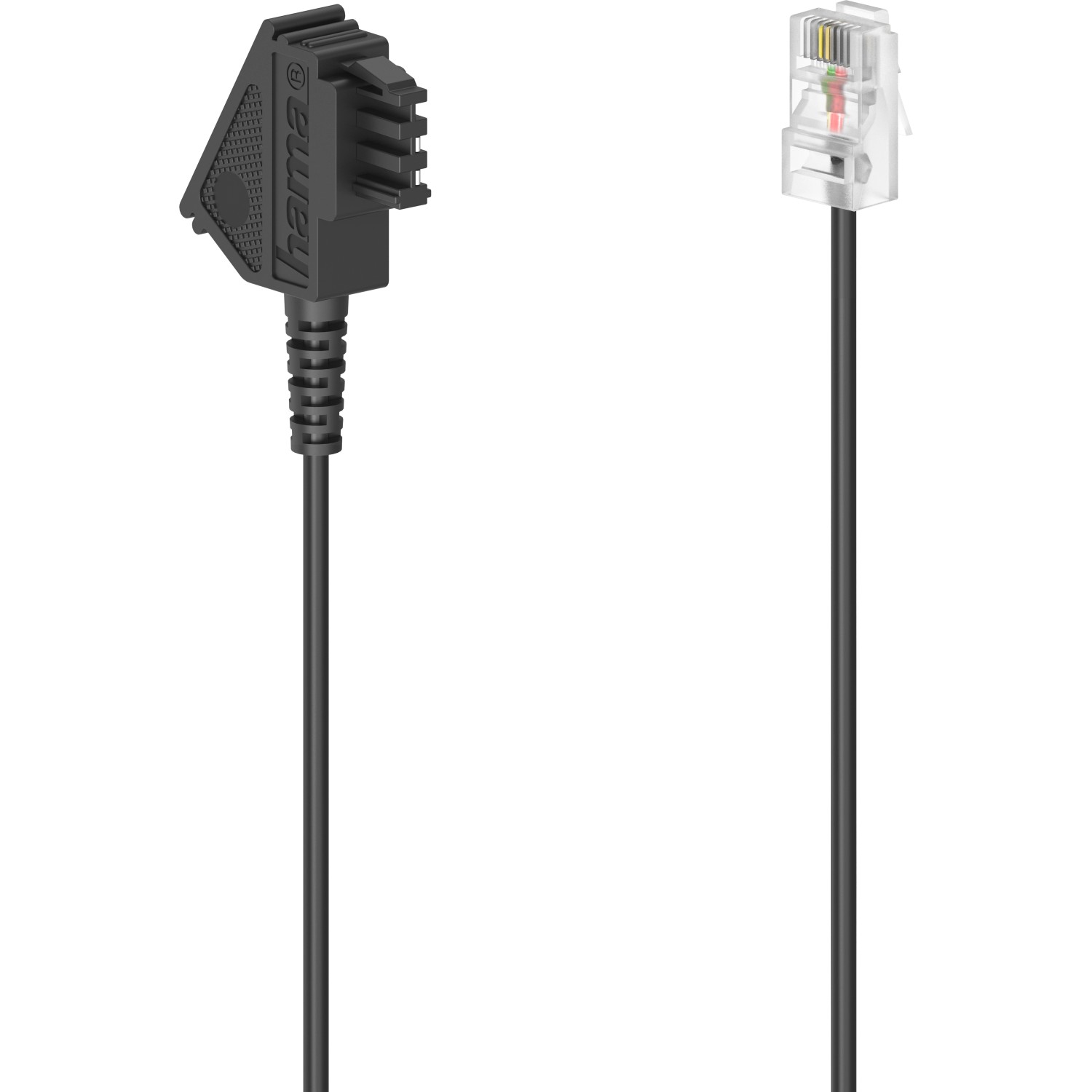 Hama DSL-Box-Kabel TAE-F-Stecker/Modular-Stecker 8p2c 10 m Schwarz