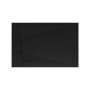 Rechteckige, anthrazitfarbene Schulte Duschwanne ExpressPlus Extraflach, 120x80 cm, aus Mineralwerkstoff.