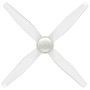 CASAFAN Deckenventilator Libelle, 132 cm, weiße Ausführung mit transparenten Acrylglasflügeln.