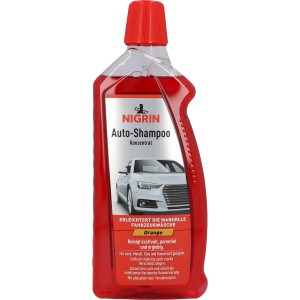 Nigrin Auto Shampoo Konzentrat Orange, 1 Liter Flasche für Autopflege.