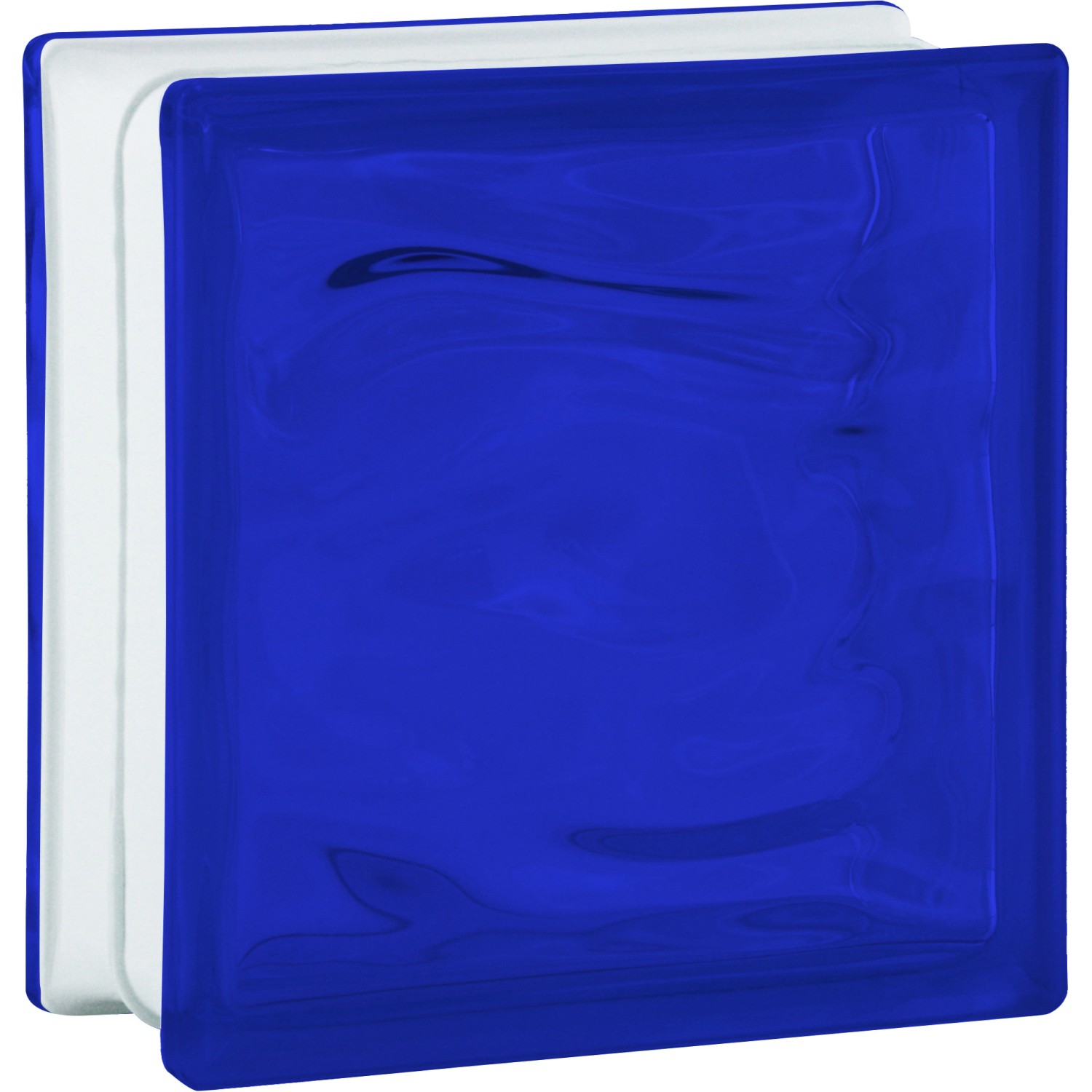 BM Glasstein Aqua Kobaltblau 19 cm x 19 cm x 8 cm