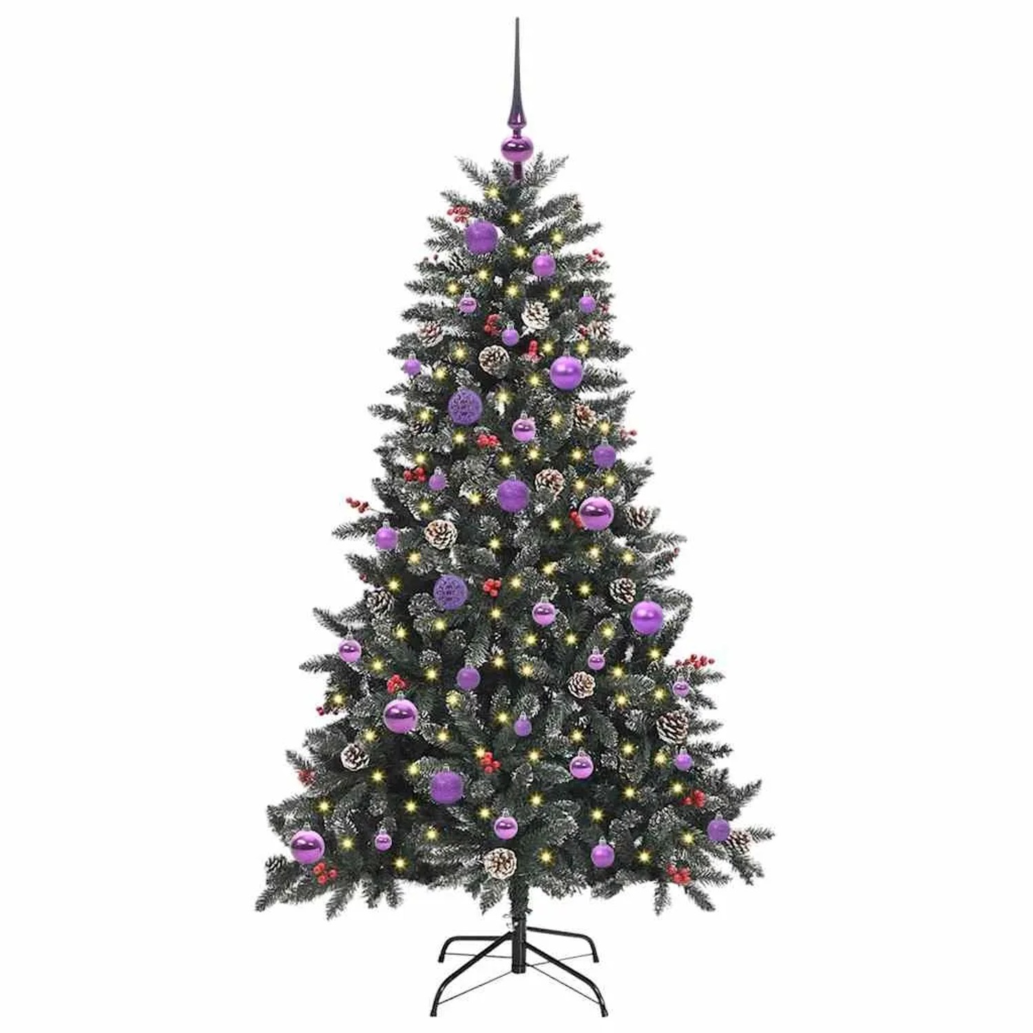 vidaXL Künstlicher Weihnachtsbaum Grün 83,5 x 83,5 x 150 cm 3395874
