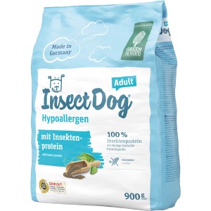 Josera Insect Dog hypoallergenes Trockenfutter für Hunde, 900g Packung.
