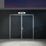 Schwarze LED Solar-Wandleuchte Pacita von Näve, Außenbeleuchtung mit Bewegungsmelder.