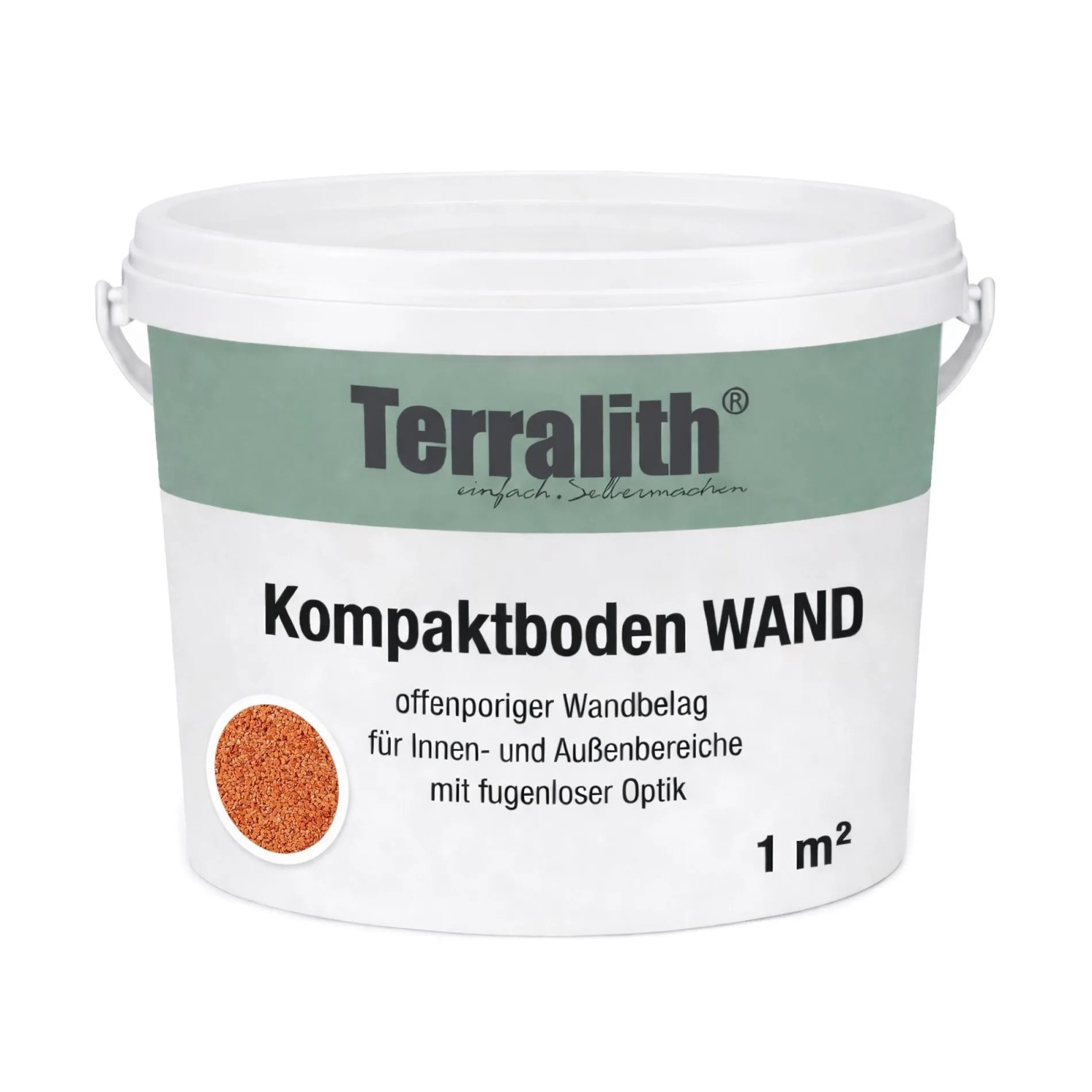 Terralith Kompaktboden Wand Rosso für 1 m²