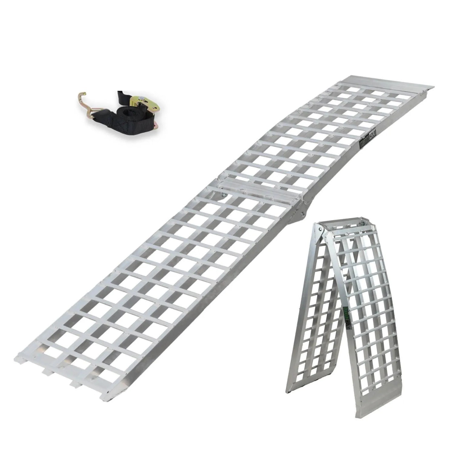 TRUTZHOLM 1 x Auffahrrampe 230 cm Traglast 680 kg Alu Klappbar
