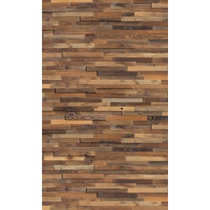 Komar Vlies Fototapete Chalet, 150x250cm, Holzoptik für Wohn- und Schlafräume.