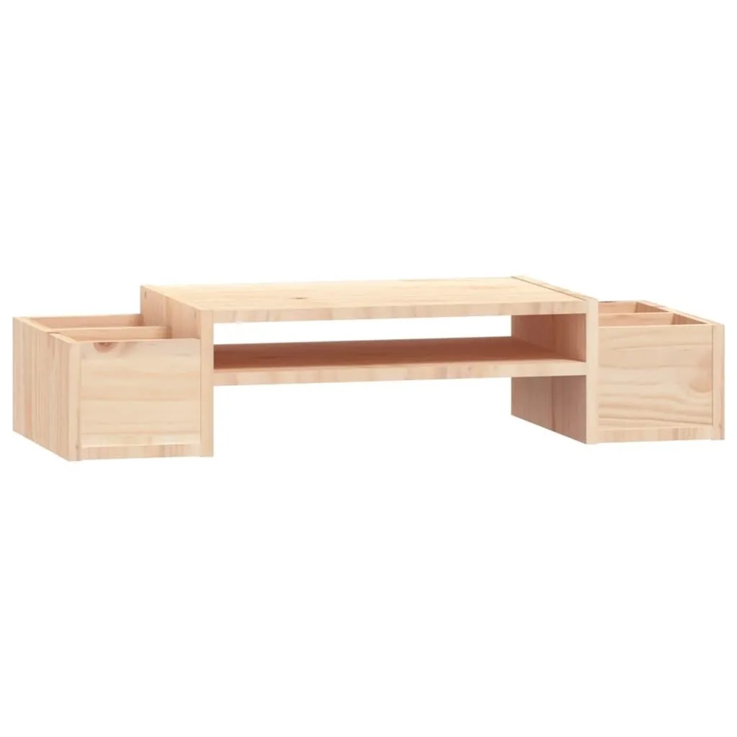vidaXL Monitorständer 70x27,5x15 cm Massivholz Kiefer 813964