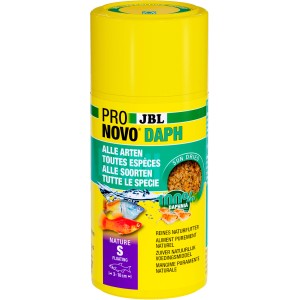 JBL Pronovo Daph 100ml Fischfutter Dose, getrocknete Wasserflöhe für Zierfische.