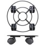 Wagner Pflanzenroller Draht GH 0942, schwarz matt, Ø 23 cm, mit Doppelrollen.