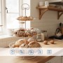 Relaxdays Obst Etagere Eisen Weiß 3 Etagen 47 cm x 30 cm 0,8 kg_3