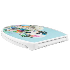 Banjado Familien WC-Sitz mit Dalmatiner Motiv. Klodeckel mit integriertem Kindersitz und Absenkautomatik.