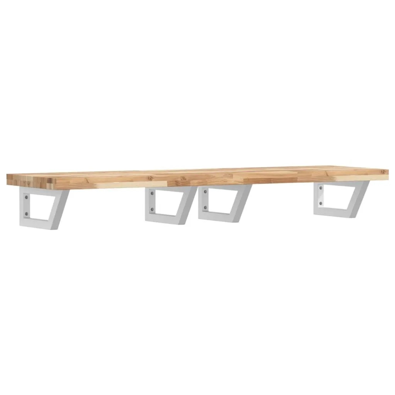 vidaXL Waschbeckenregal Wandmontage Stahl und Akazienholz 3302710 günstig online kaufen