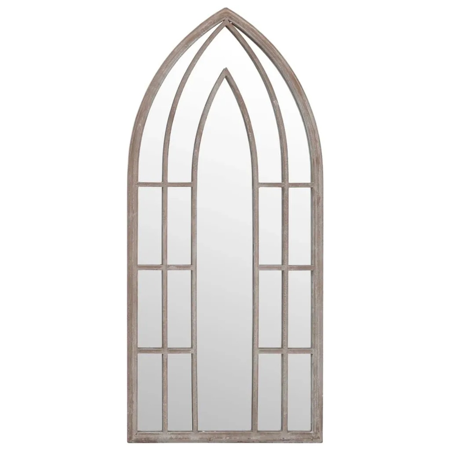 vidaXL Gartenspiegel Sand 100x45 cm Eisen 318353