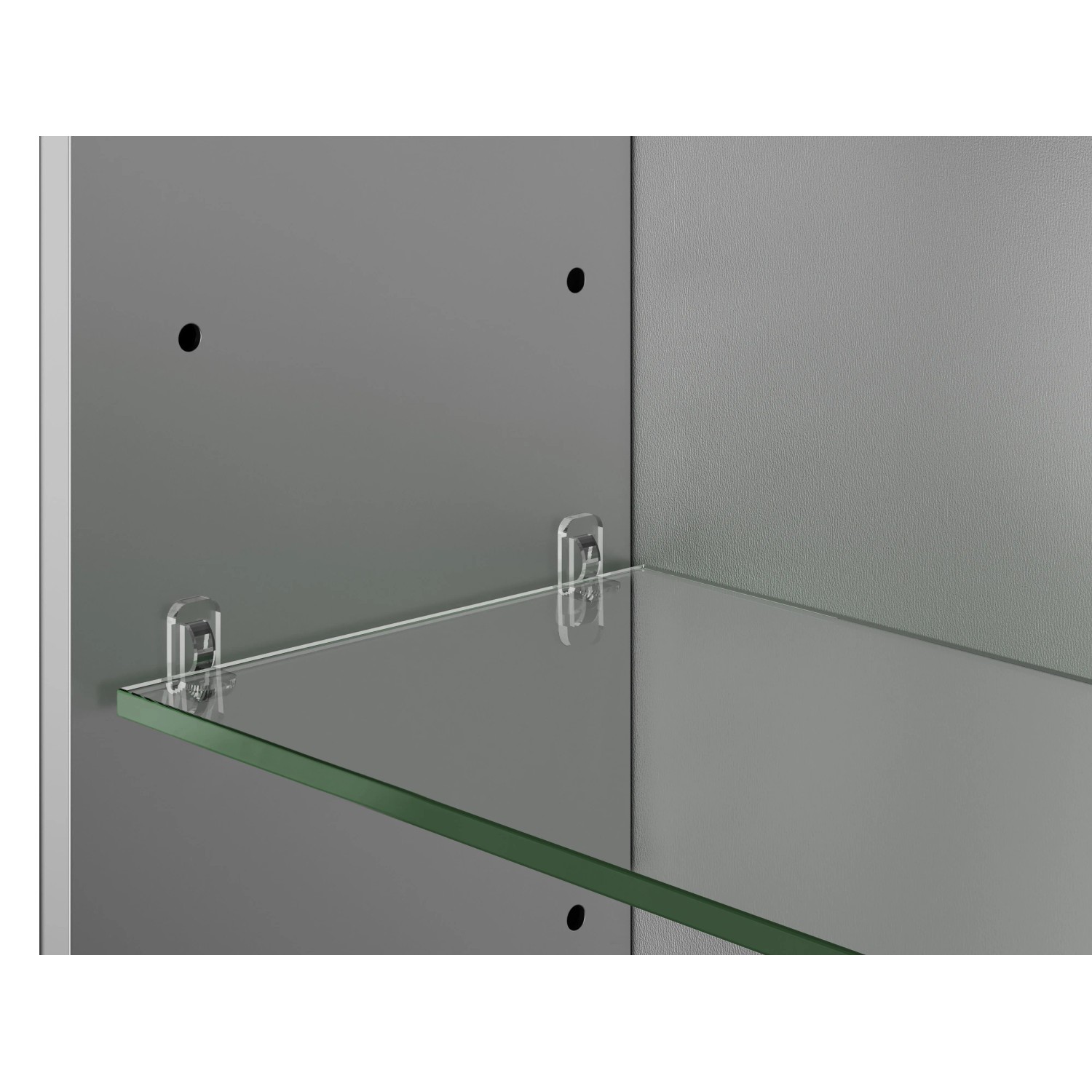 Innenansicht Jokey Spiegelschrank Alto mit Glasablage, Aluminium