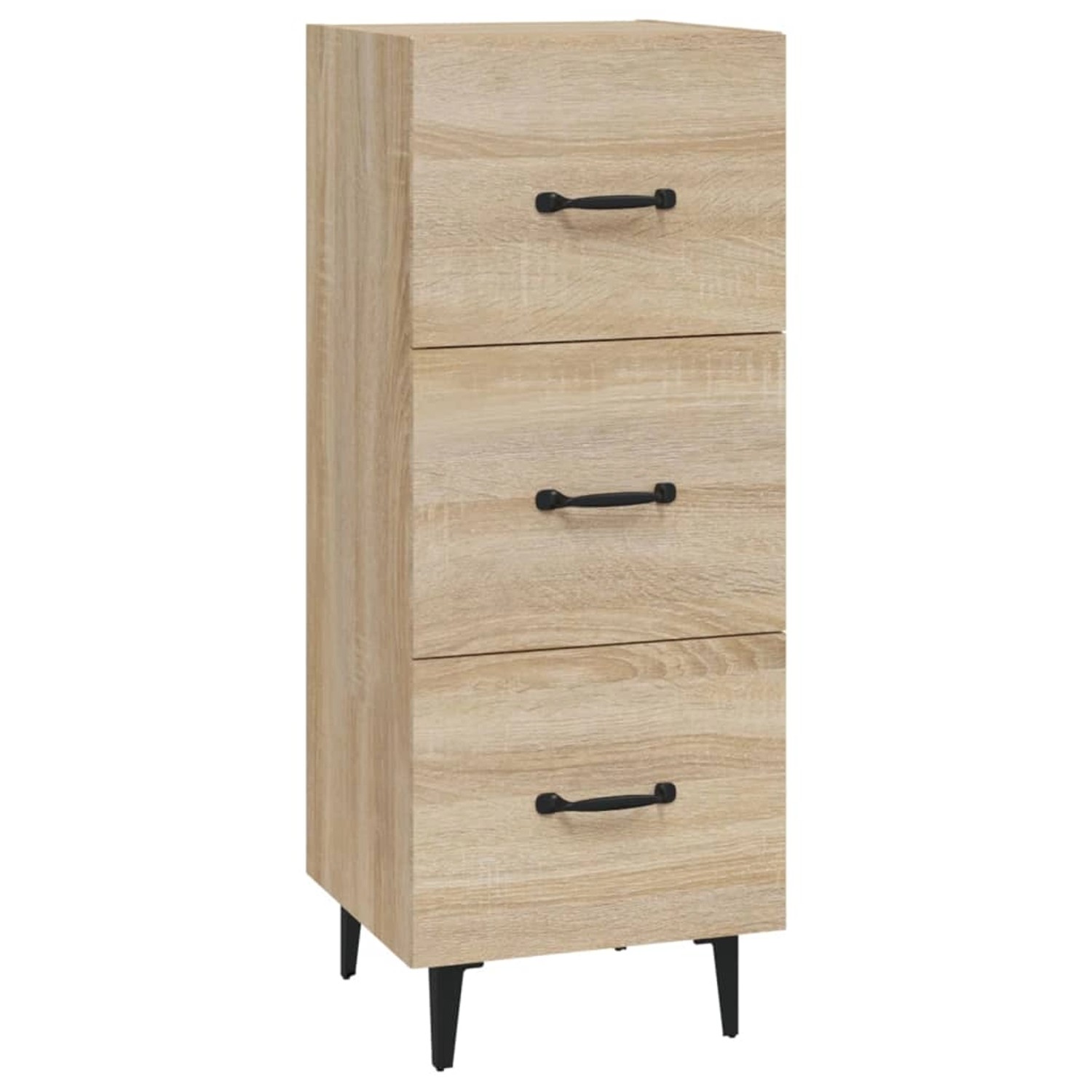 vidaXL Sideboard Sonoma-Eiche 34,5x34x90 cm Holzwerkstoff 812351