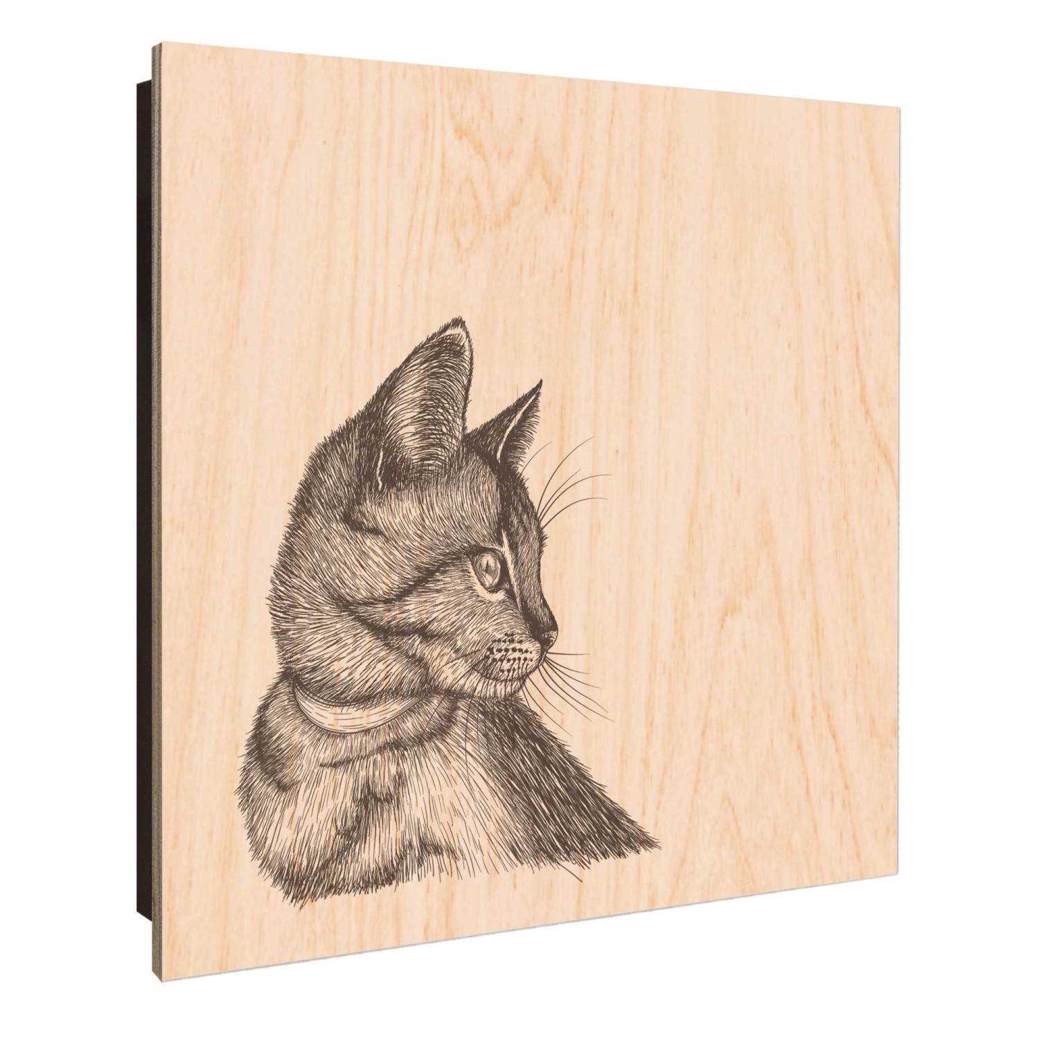 Banjado Großer Schlüsselkasten Holz 30x30cm Schwarz Scharnier Links 50 Hake günstig online kaufen