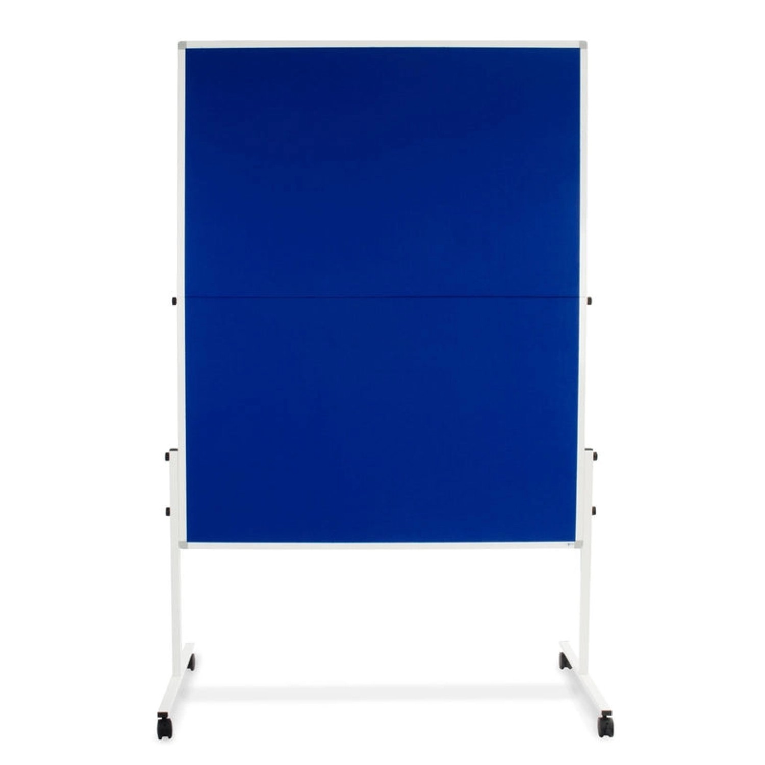 KARAT Filz Moderationstafel Klappbar Praktisch mit Rollen Blau 150 x 120 cm günstig online kaufen