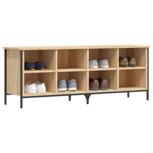 vidaXL Schuhregal Sonoma-Eiche 131x35x50 cm Holzwerkstoff 831849