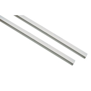 Gardinia Seitenprofile, 2er-Pack, weiß, für Rollos zur seitlichen Abdunkelung.