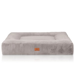Knuffelwuff Hundebett Midland, orthopädisches Hundekörbchen aus Kunstfell, 120x100cm.