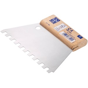 LUX Zahnspachtel Classic, 8x8 mm Zahnung, zum Auftragen von Fliesenkleber.