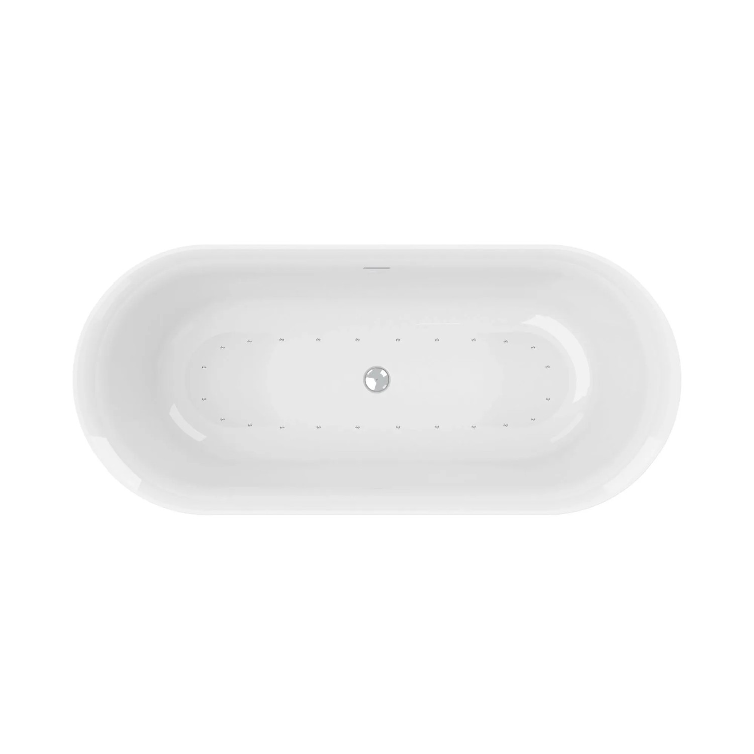 Ottofond Whirlpool Mince Freistehend Silent-System 180 cm x 80 cm Weiß
