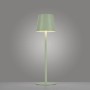 Grüne LED-Akku-Tischleuchte Euria von Just Light, 37 cm hoch, für Innen und Außen.