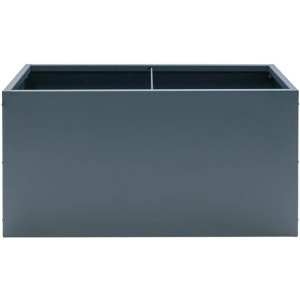 Herstera Garden Pflanzkasten, anthrazit, 100x50x50 cm, aus pulverbeschichtetem Stahl.