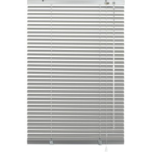 Gardinia Aluminium Jalousie, 120x175 cm, silberfarben. Sicht- und Sonnenschutz für Fenster.