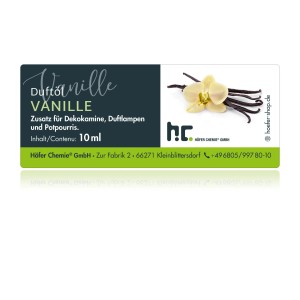 Höfer Chemie Duftöl Vanille, 10ml für Duftlampen und Potpourris.