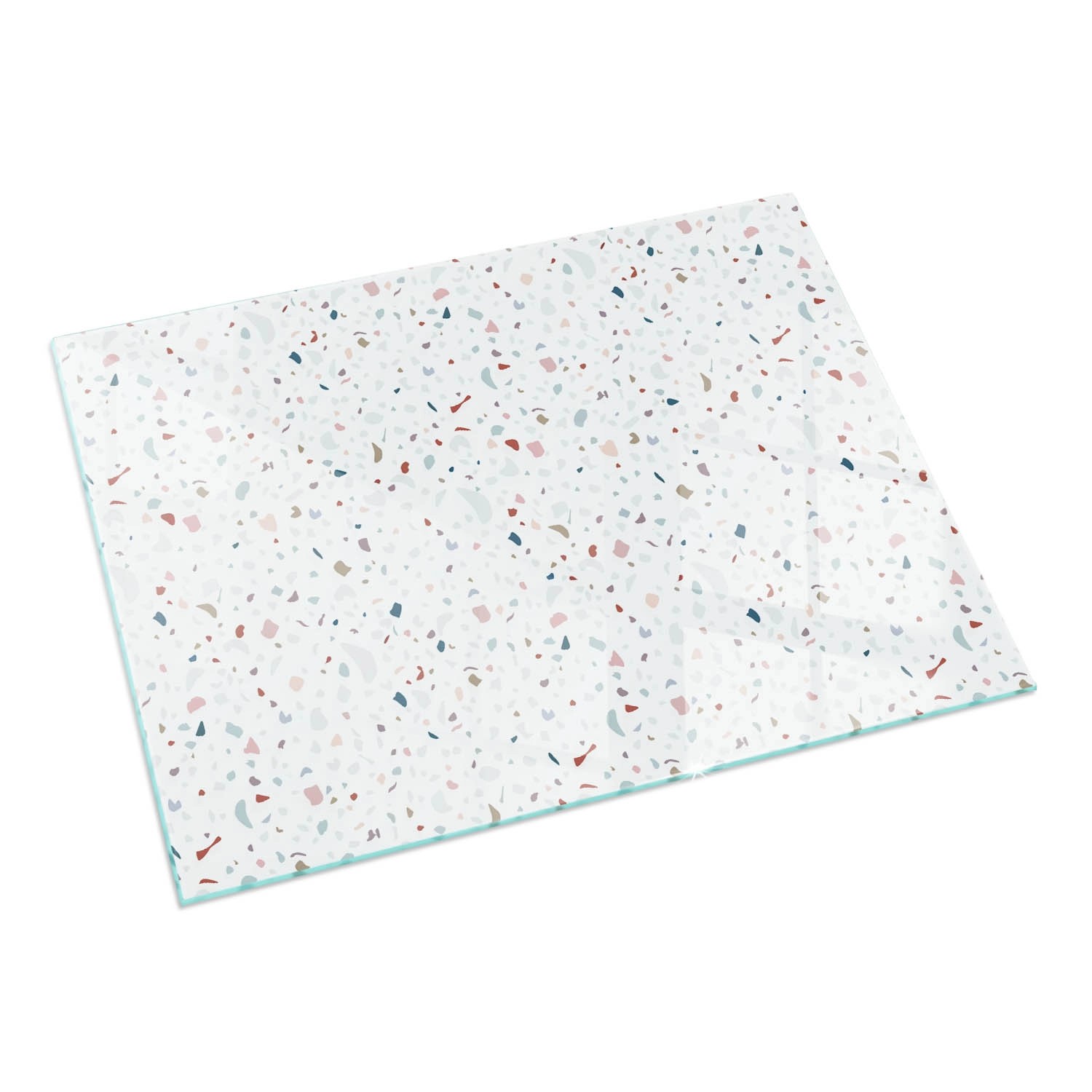 Tulup Glasplatte für Kamin Muster mit Kleinen Formen Glasplatte unter Kamin günstig online kaufen