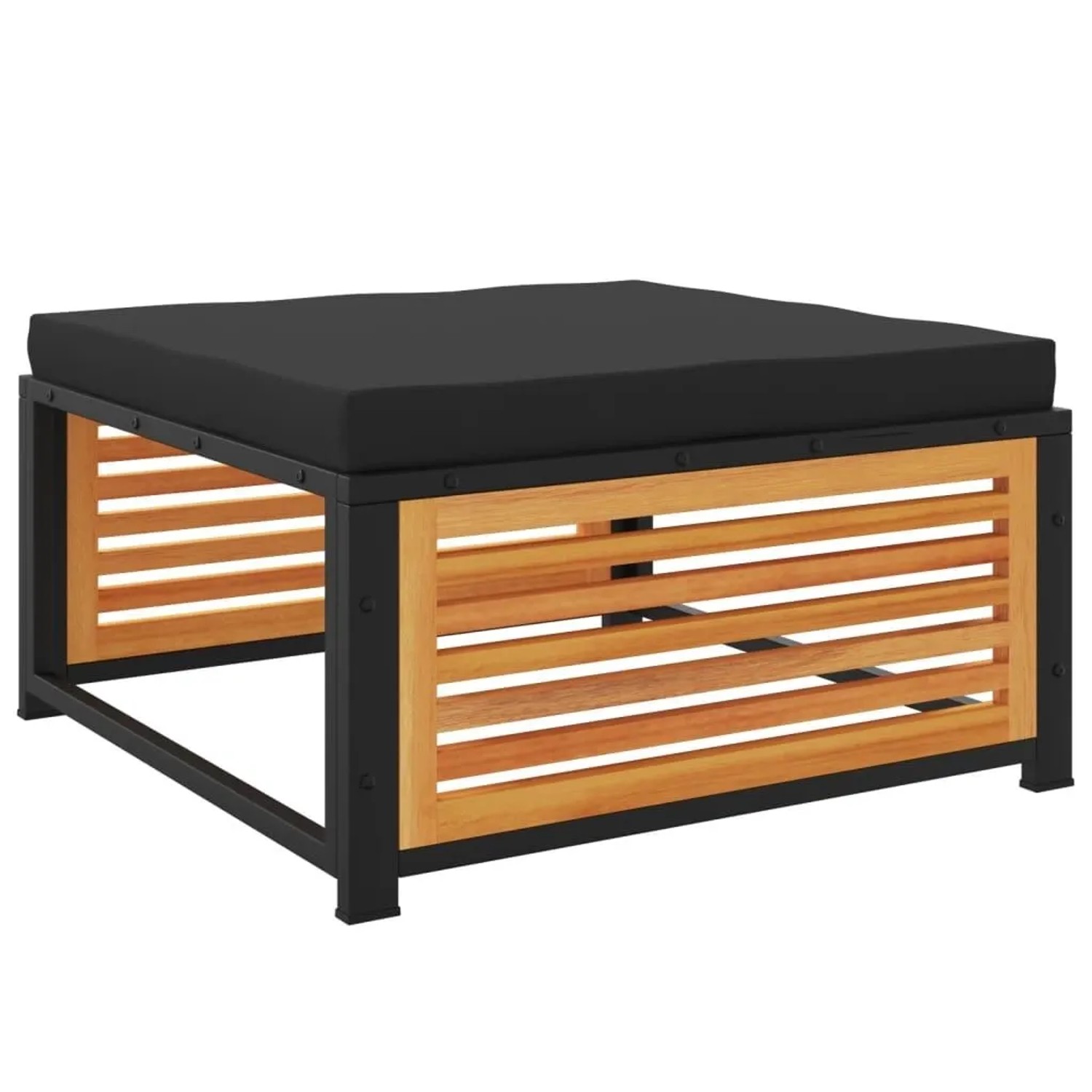 vidaXL Gartenhocker mit Kissen 68x68x30 cm Massivholz Akazie 367640