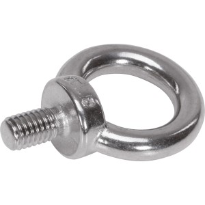 Ringschraube Edelstahl M8, rostfrei, für sichere Verankerung von Seilen bis 18mm.