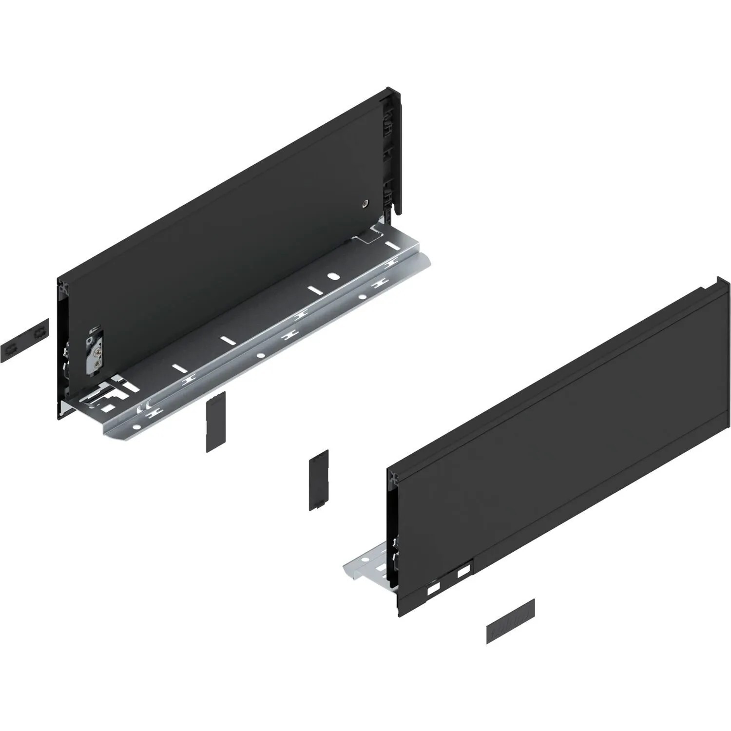 Blum Zarge Legrabox Pure Höhe K Nennlänge 350 mm Carbonschwarz Matt