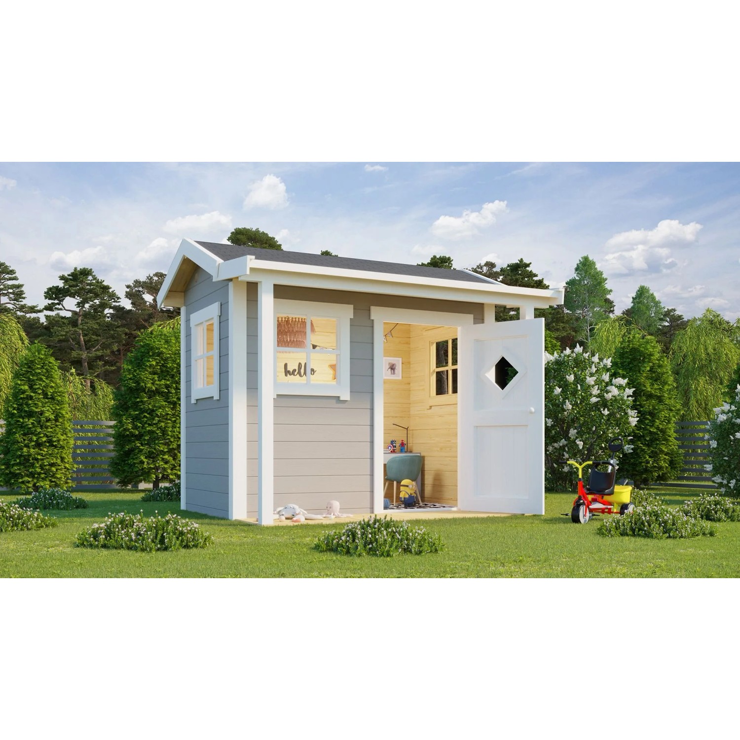 Lasita Maja Kinderspielhaus Pingo 120 cm x 120 cm