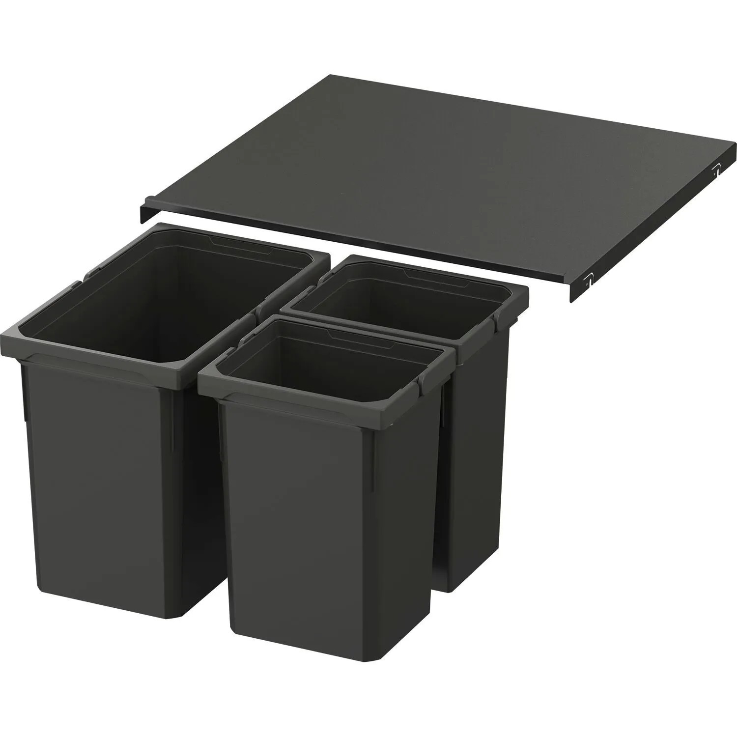 Vauth-Sagel Abfalltrennsystem Envi Free Pro Korpusbreite 600 mm Höhe 326 mm Lava