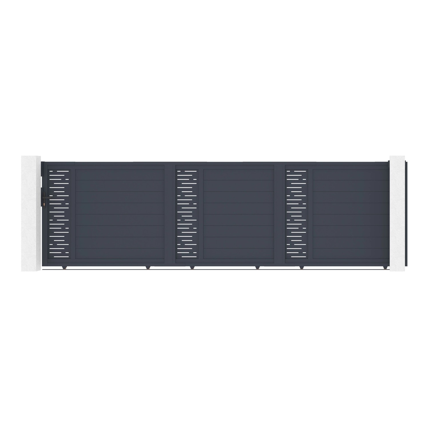 Casanoov Schiebetor 5M Arlberg H 140 Grau Aluminium günstig online kaufen
