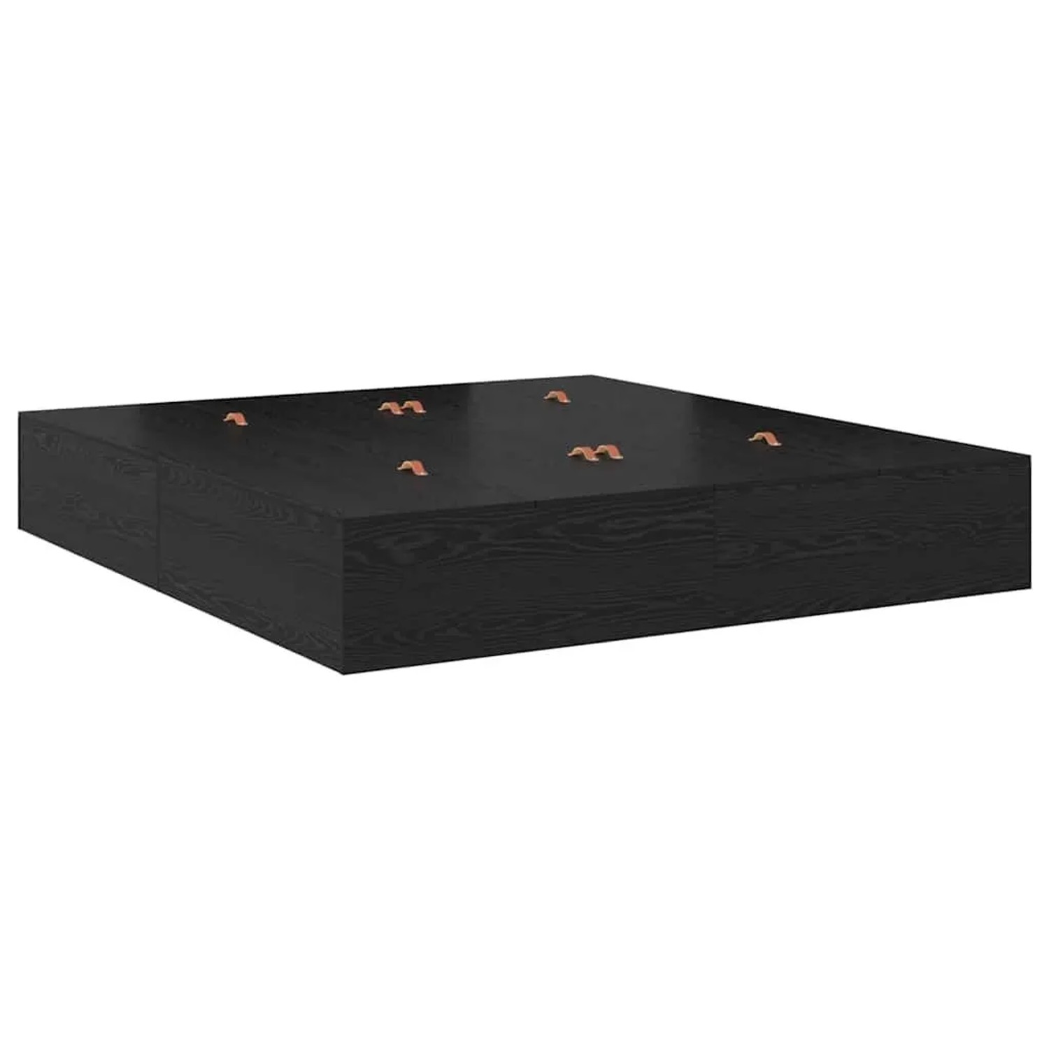 vidaXL Stauraumbett Schwarz Eichen-Optik 200 x 200 cm 3335358 günstig online kaufen