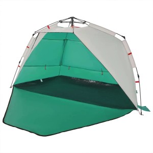 vidaXL Strandzelt 3 Personen Seegrün Quick Release Wasserdicht 4005312