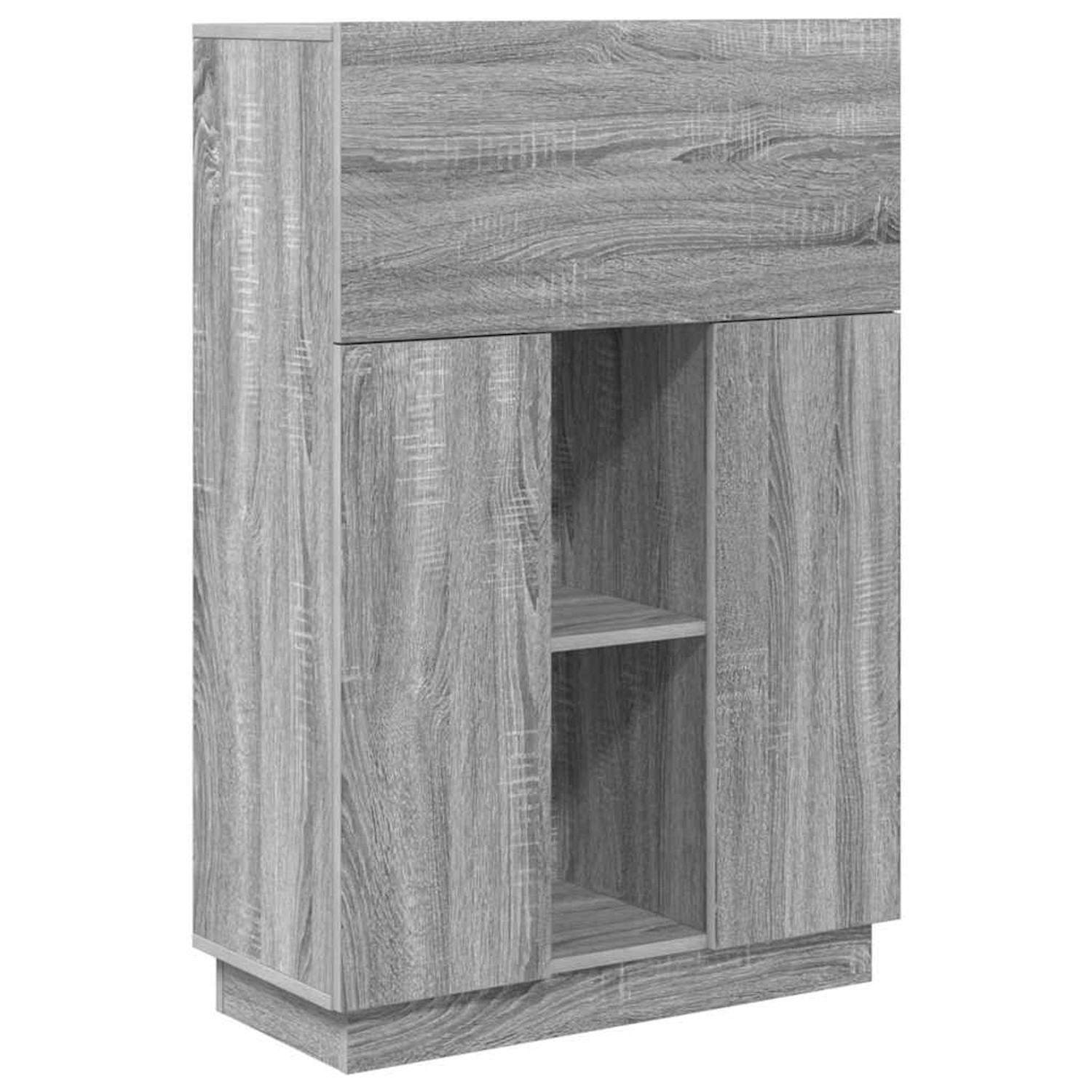vidaXL Schreibtisch mit Tür Grau 71,5 x 31,5 x 106,5 cm Holzwerkstoff 86948 günstig online kaufen