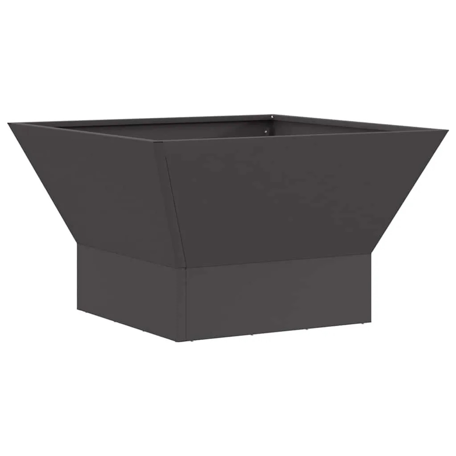 vidaXL Feuerstelle Schwarz 60 x 60 x 35 cm Stahl 858910