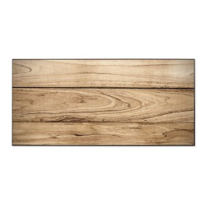 Banjado Magnettafel 78x37cm mit Holzplanken Motiv, schwarze Magnetwand für Notizen und Fotos.