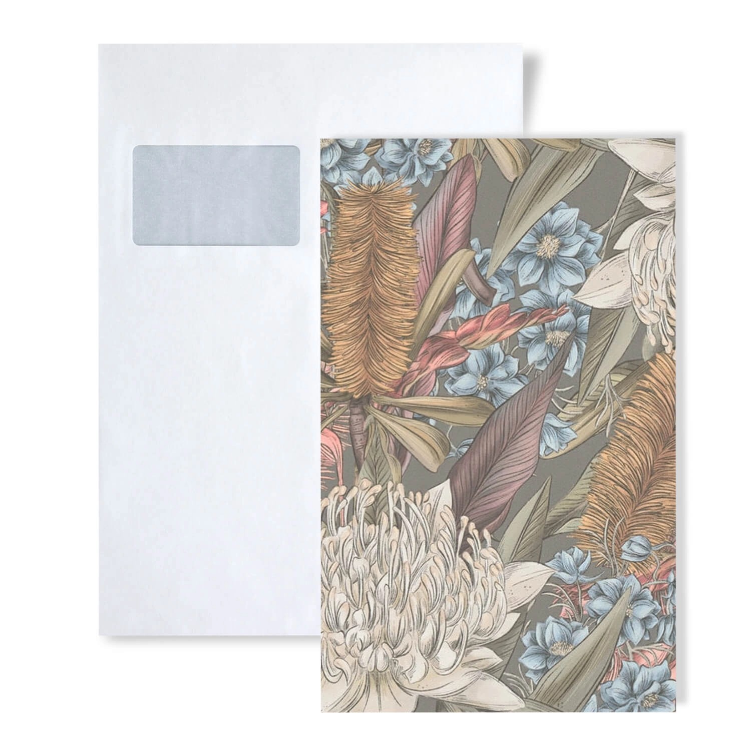 PROFHOME 1 MUSTERSTÜCK S-394283-GU DIN A4 MUSTER der Floralen Tapete günstig online kaufen