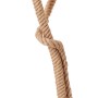 Weiße Design-Stehlampe Sailor mit Lampenschirm und Seil-Optik, 175cm hoch.