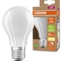 Osram E27 LED-Lampe, Glühlampenform, 4,3W, 806 lm, matt, warmweiß, 10,5x6 cm.