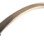 Metallgriff 922 in Altmessing-Optik für Möbel, Lochabstand 76 mm.