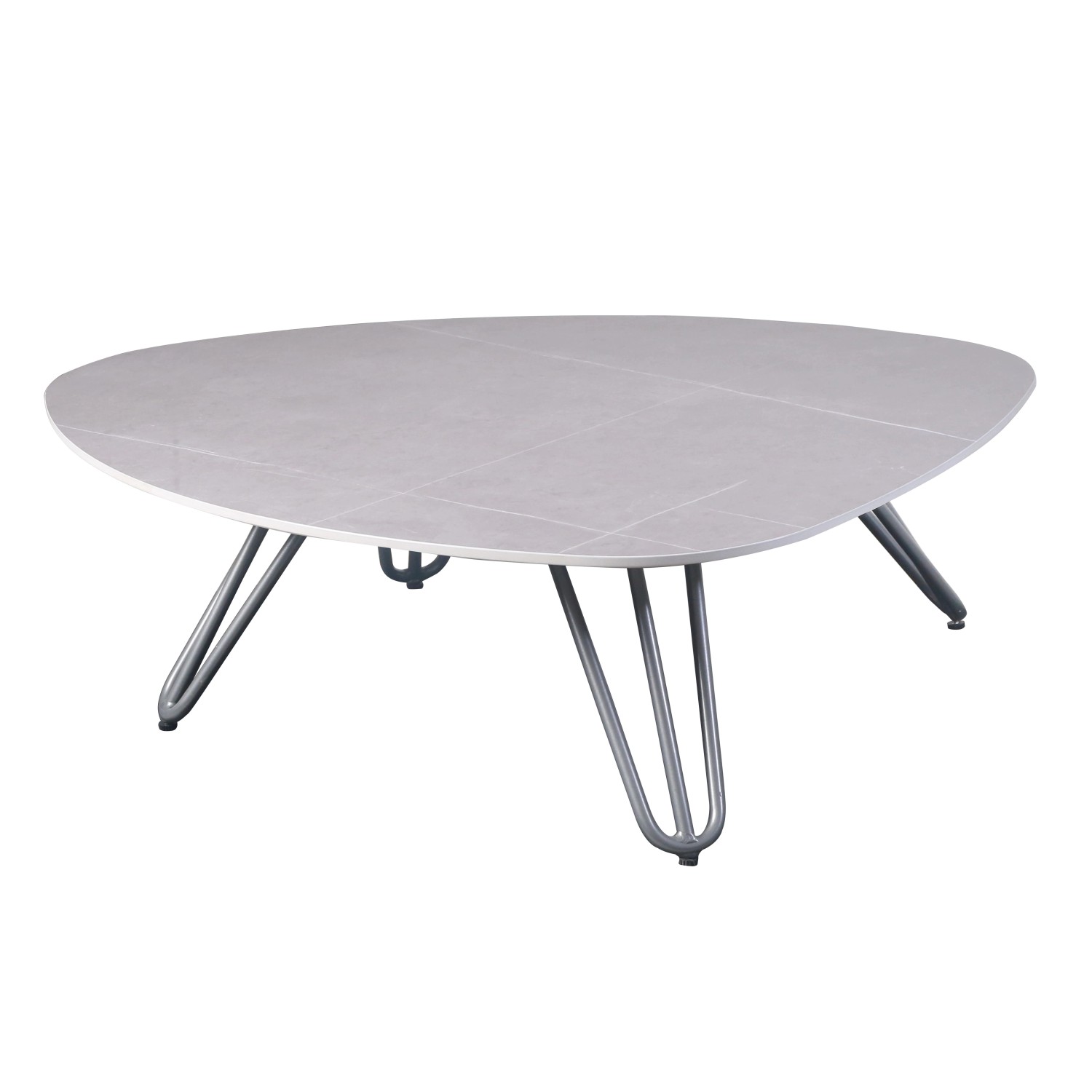 Garden Pleasure Gartentisch Emilia Oval Grau 88 cm x 110 cm günstig online kaufen