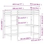 vidaXL Hochbett mit Schreibtisch 90x190 cm Massivholz Kiefer 842858_10
