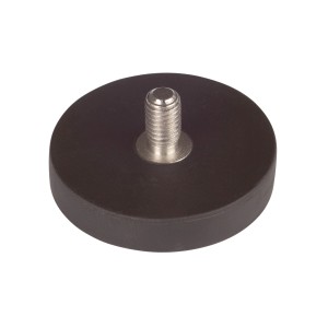 Fix-o-moll Topfmagnet, gummiert, mit Gewindebolzen, 15 mm x Ø 31 mm. Ideal für Haushaltshelfer.